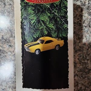 Hallmark Yellow Camaro Ornament